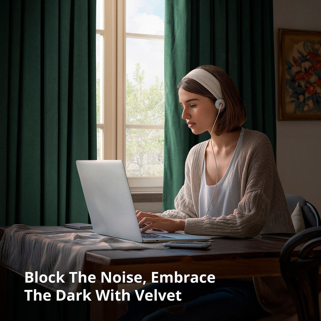 Rideaux occultants extra larges en velours Signature Exclusive Fabrics (1 panneau) - Rideaux occultants luxueux