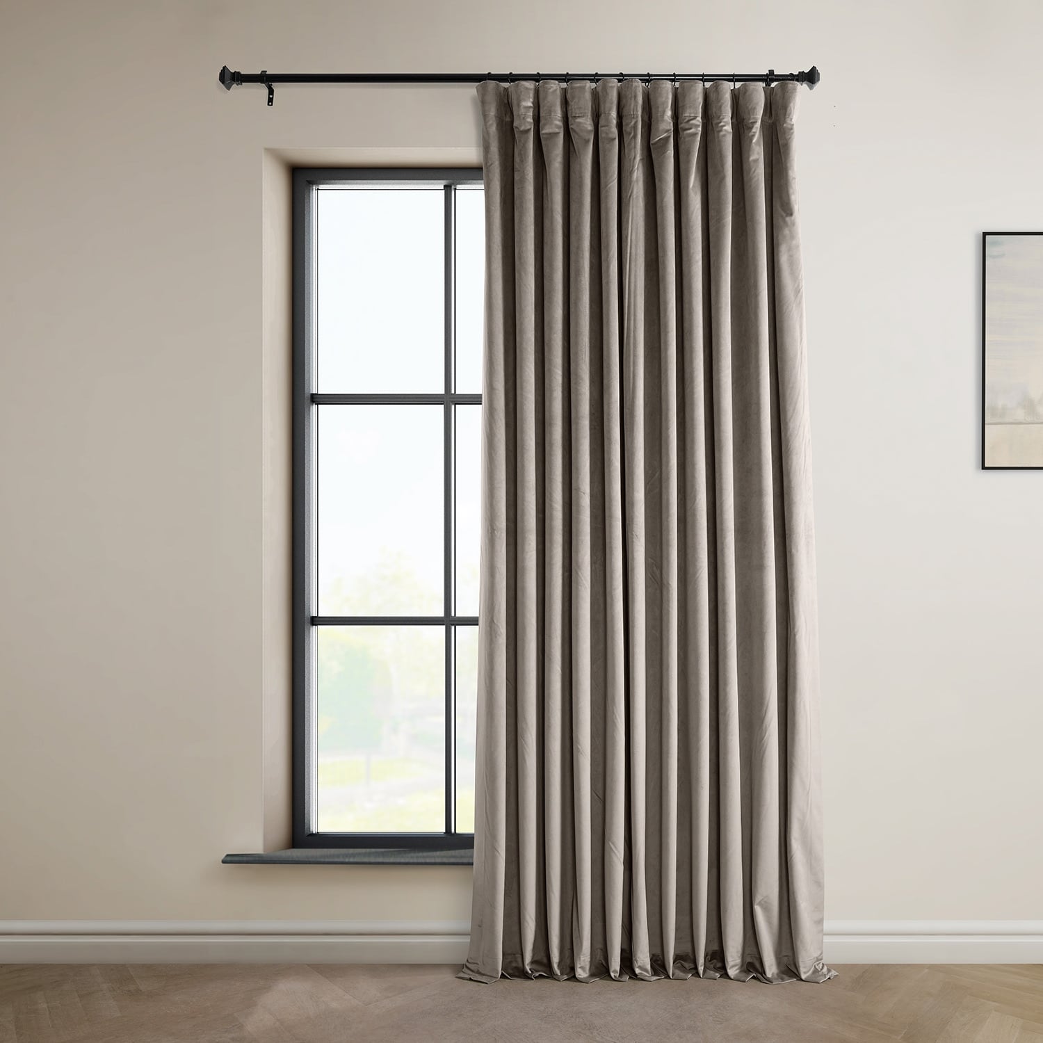 Rideaux occultants en velours moelleux Signature Exclusive Fabrics pour hôtel (1 panneau) - Draperie douce et luxueuse pour un contrôle de la lumière et une élégance optimale