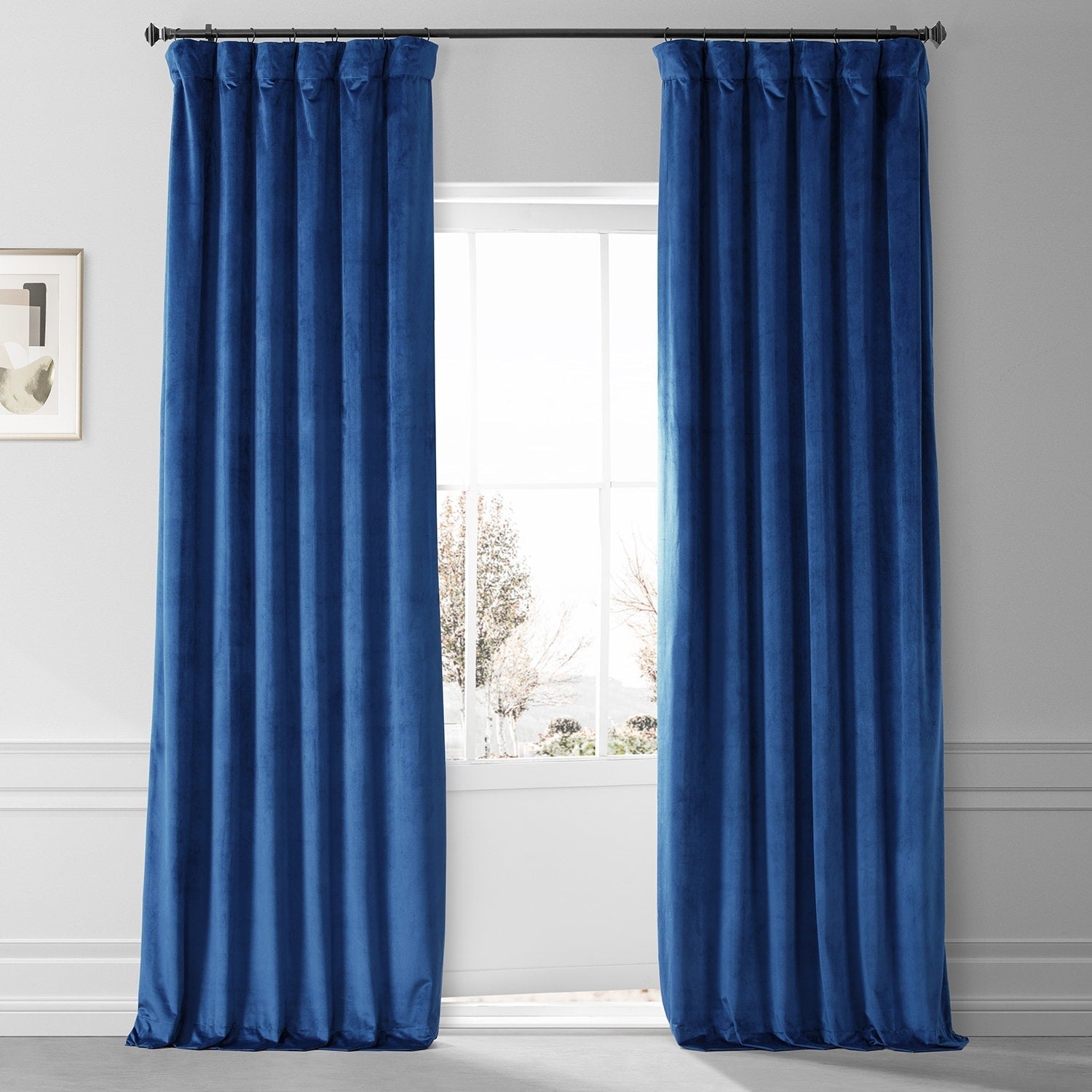 Rideaux occultants en velours moelleux Signature Exclusive Fabrics pour hôtel (1 panneau) - Draperie douce et luxueuse pour un contrôle de la lumière et une élégance optimale
