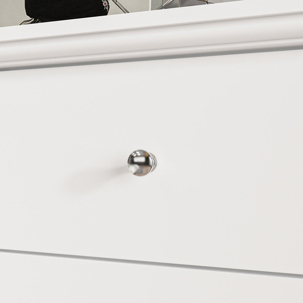 Commode double à 10 tiroirs pour chambre à coucher, commode blanche, grand espace de rangement