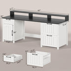 Bureau de direction de ferme Bureau à domicile Tiroir de classement Support d'écran Prise de courant