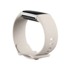 Tracker d'activité Fitbit Charge 6 en finition porcelaine/aluminium argenté