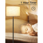 Lampadaires de salon avec télécommande et 4 températures de couleur - N/A