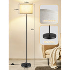 Lampadaires de salon avec télécommande et 4 températures de couleur - N/A