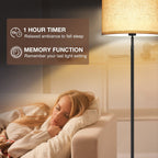 Lampadaires de salon avec télécommande et 4 températures de couleur - N/A