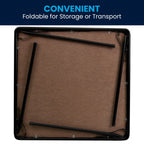 Table à cartes pliable en vinyle