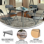 Table à cartes pliable en vinyle