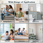 Meuble de salle de bain Futzca mural, meuble de rangement avec portes et étagères