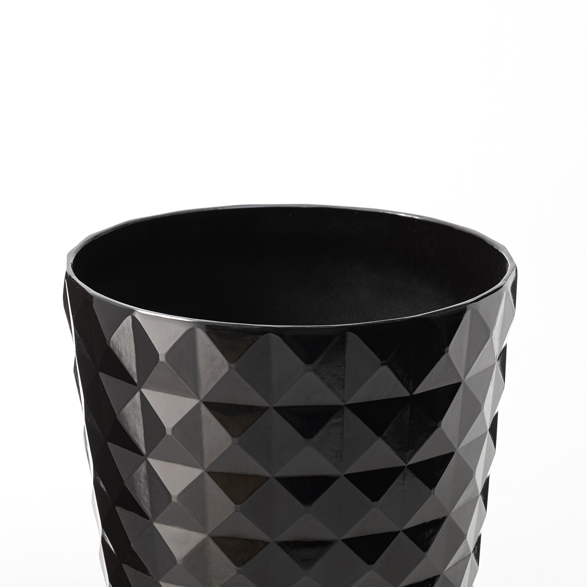 Glitzhome 19,75 H Lot de 2 pots de fleurs surdimensionnés en imitation céramique écologique texturée diamantée pour porche