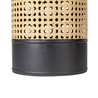 Glitzhome Lot de 2 vases de sol modernes en métal bicolore or/noir