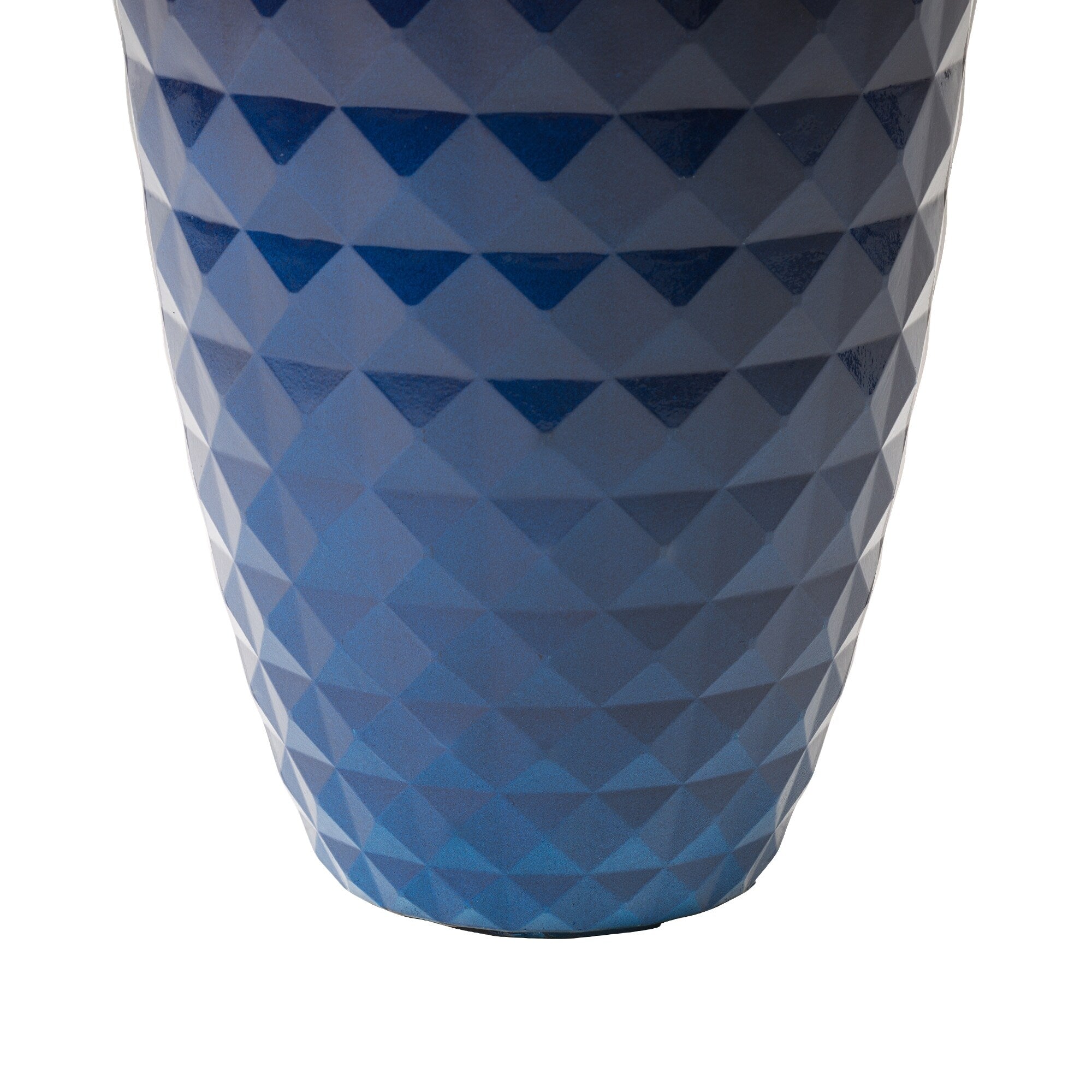 Glitzhome 19,75 H Lot de 2 pots de fleurs surdimensionnés en imitation céramique écologique texturée diamantée pour porche