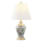 Lampe de table LED Grace 24 Floral, multicolore/laiton par JONATHAN Y