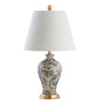 Lampe de table LED Grace 24 Floral, multicolore/laiton par JONATHAN Y