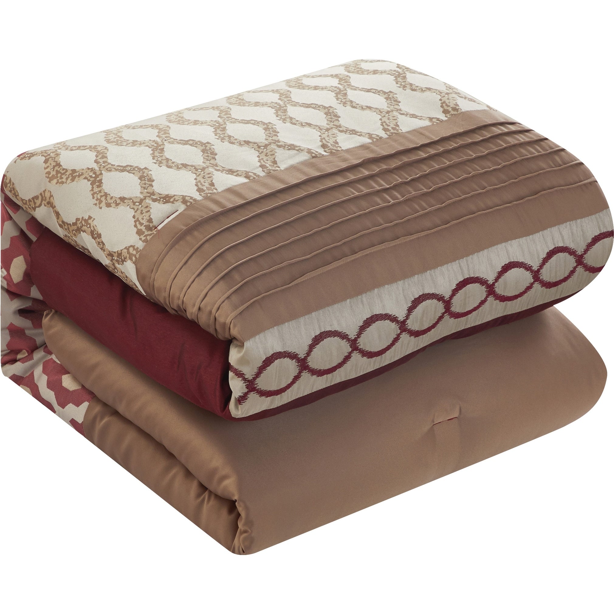 Ensemble de couette géométrique de luxe Nanshing Calvin 10 pièces