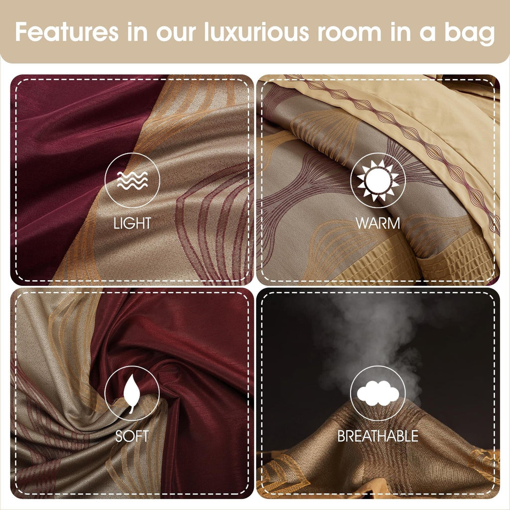 Ensemble de couette géométrique moderne Nanshing Daniella 7 pièces