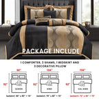 Ensemble de couette géométrique moderne Nanshing Daniella 7 pièces