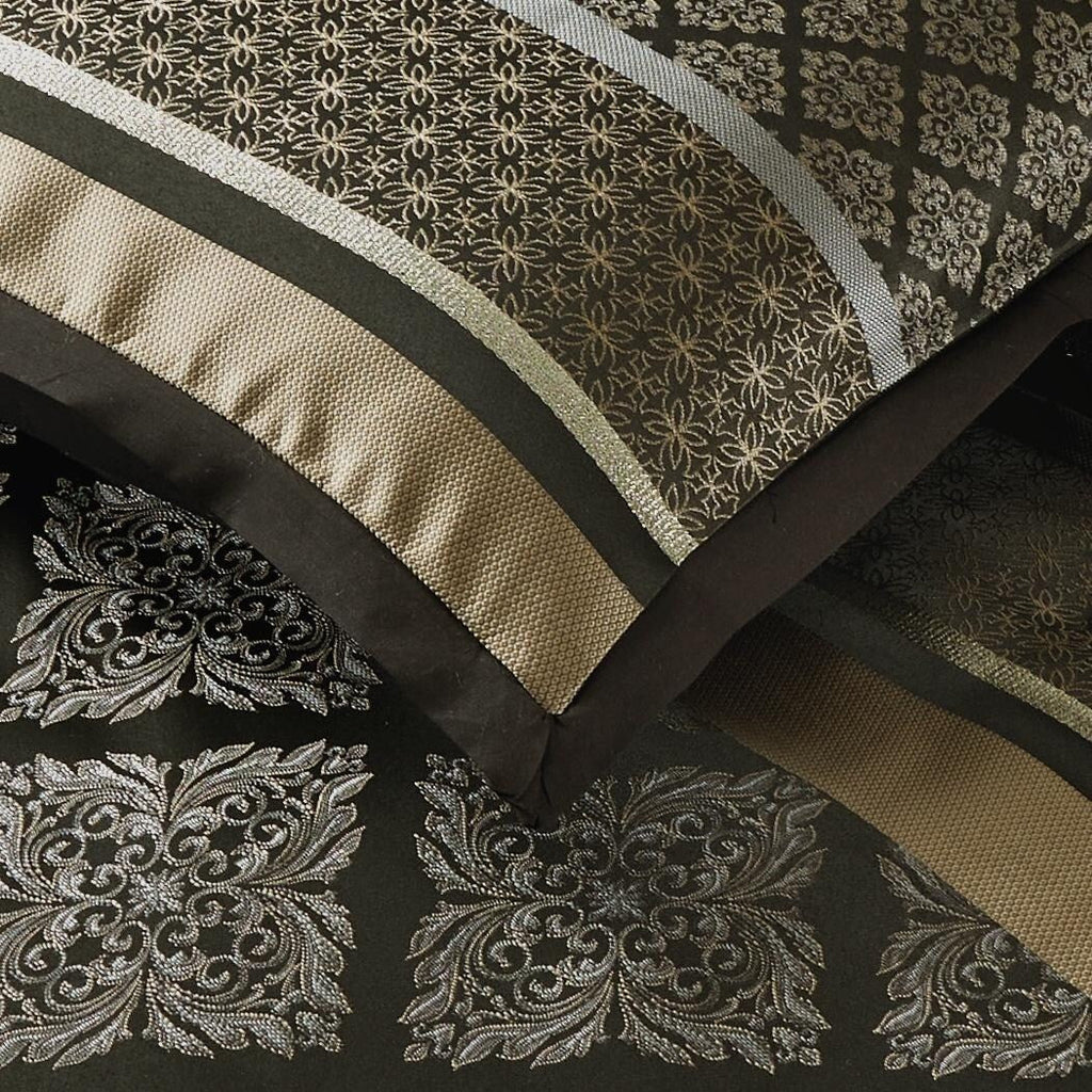 Ensemble de couette géométrique en jacquard Nanshing Jensen 7 pièces