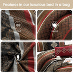 Ensemble de couette géométrique en jacquard Nanshing Jensen 7 pièces