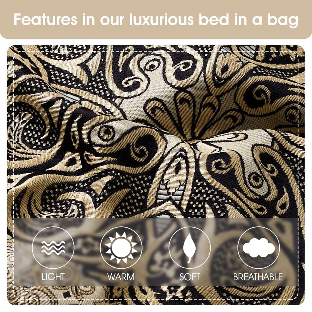 Ensemble de couette élégant médaillon Nanshing Prince 7 pièces