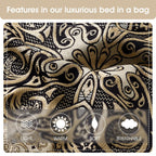 Ensemble de couette élégant médaillon Nanshing Prince 7 pièces