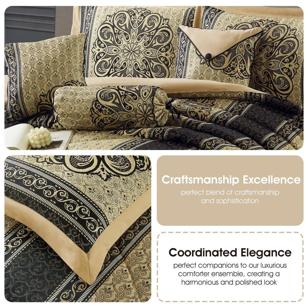 Ensemble de couette élégant médaillon Nanshing Prince 7 pièces