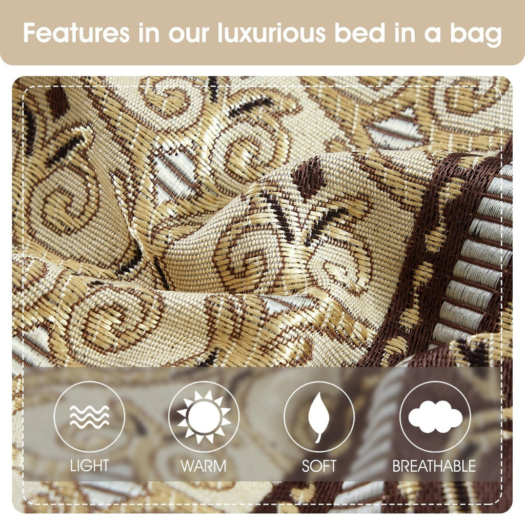 Ensemble de couette élégant médaillon Nanshing Prince 7 pièces