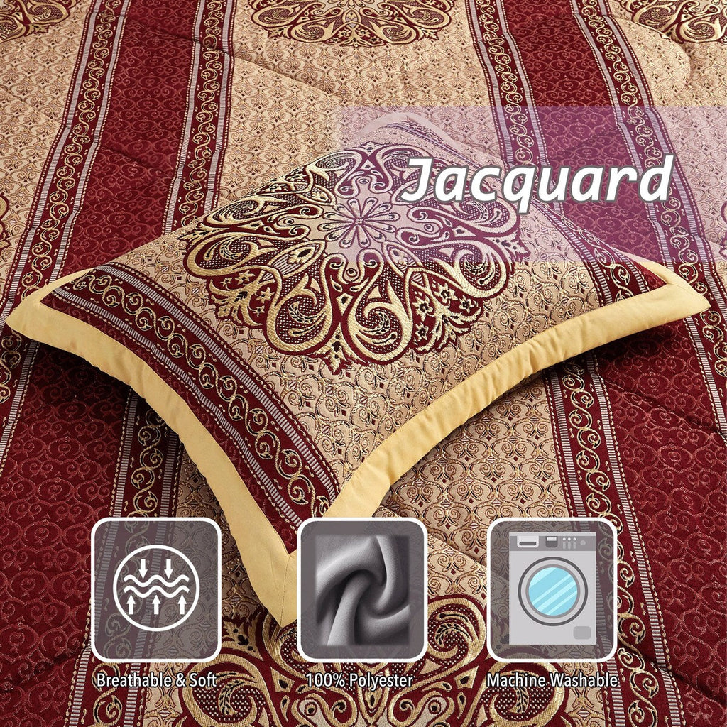 Ensemble de couette élégant médaillon Nanshing Prince 7 pièces