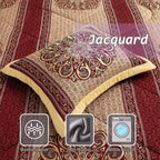 Ensemble de couette élégant médaillon Nanshing Prince 7 pièces