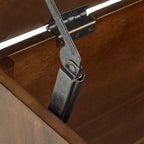 Banc de rangement Granger avec coussin d'assise en lin par iNSPIRE Q Classic