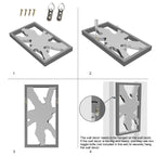 Décoration murale en teck Greenage Sculpture murale abstraite Live Edge