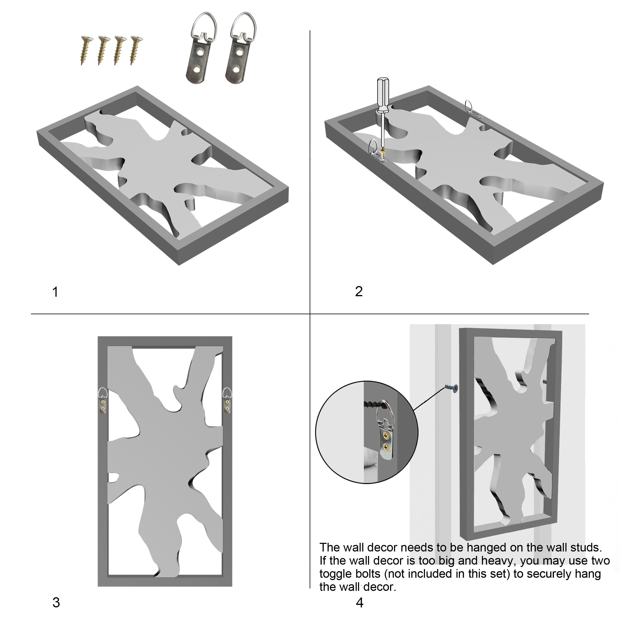 Décoration murale en teck Greenage Sculpture murale abstraite Live Edge