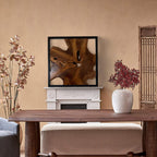 Décoration murale en teck Greenage Sculpture murale abstraite Live Edge