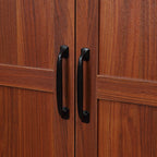 HOMCOM 63 Garde-manger de cuisine à 2 portes, meuble de rangement indépendant avec étagères à 5 niveaux et 2 étagères réglables pour salle à manger