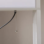 Lampadaire HOMCOM avec étagères, double éclairage, lampe sur pied moderne et haute, avec abat-jour en tissu (ampoule non incluse)