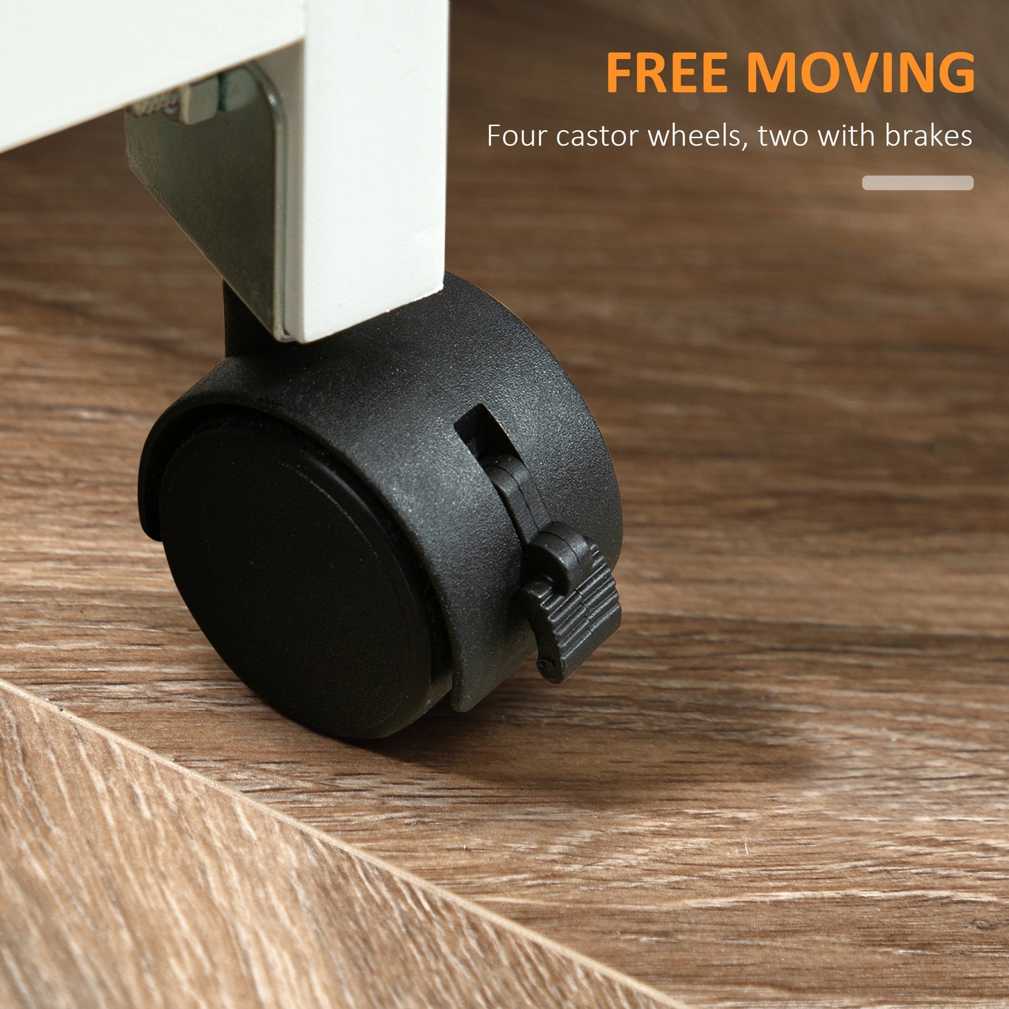 Desserte de cuisine à roulettes HOMCOM, desserte de bar, desserte compacte sur roulettes avec plateau en bois, étagères et tiroirs pour les repas à domicile