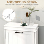 Meuble à chaussures HOMCOM pour entrée, meuble de rangement étroit avec 2 tiroirs rabattables et étagères réglables