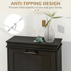 Meuble à chaussures HOMCOM pour entrée, meuble de rangement étroit avec 2 tiroirs rabattables et étagères réglables