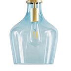 Suspension en verre en forme de cloche Auburn INK+IVY