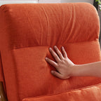 Chaise de loisirs à dossier haut en bois massif avec accoudoirs et dossier Chaise d'appoint