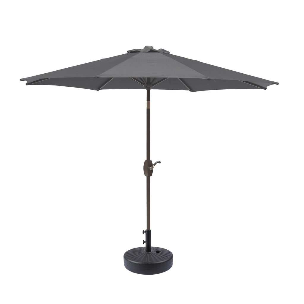 Parasol de patio Holme de 9 pieds et support de base
