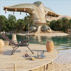 Chaise longue de jardin Homall Patio Zero Gravity avec coussin, lot de 2