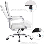 Chaise de bureau côtelée Homall Chaise de bureau d'ordinateur