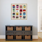 Impression sur toile encadrée « Maisons » de Jenny Frean – Sylvie Maple