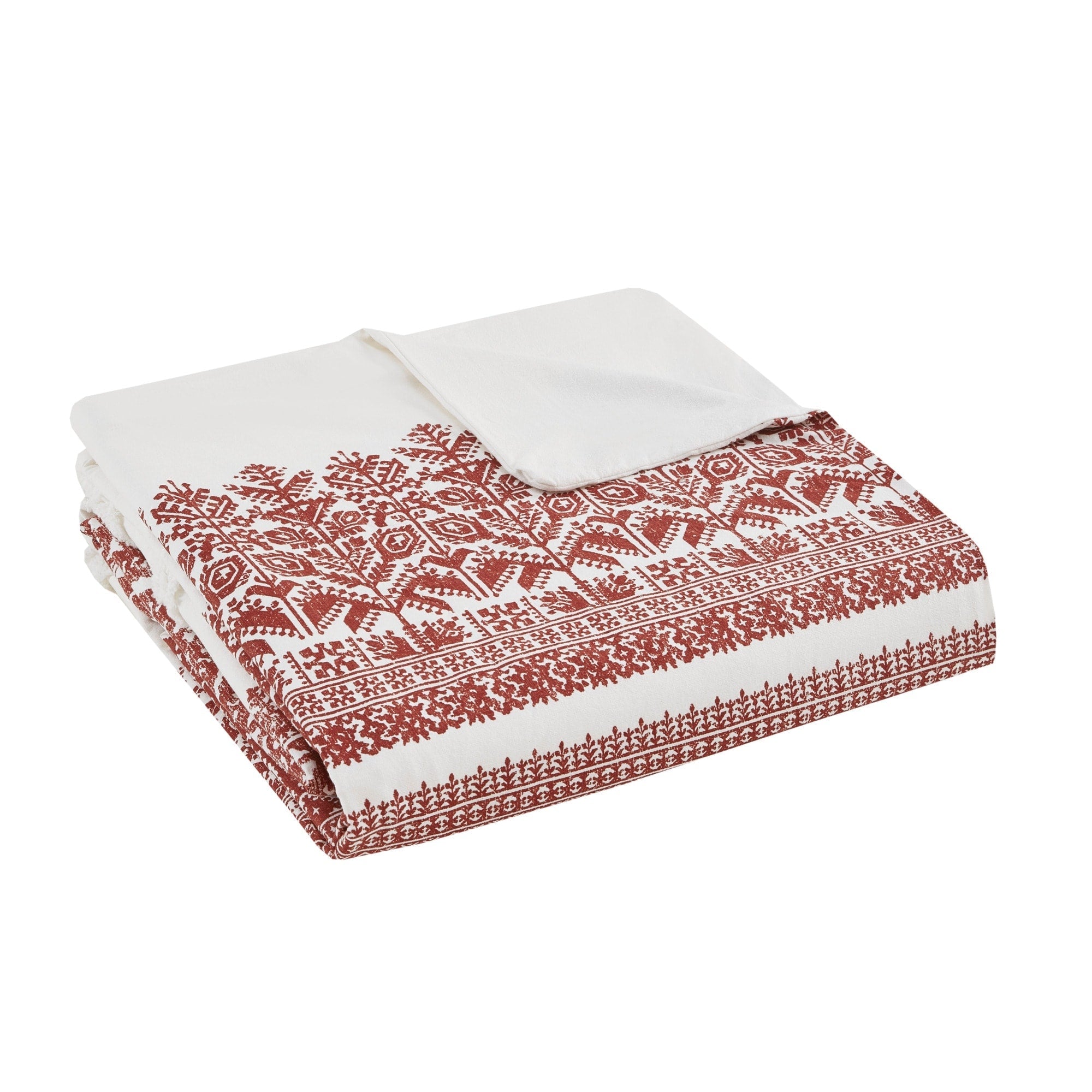 Parure de lit 3 pièces en coton avec capitonnage chenille INK+IVY Mila