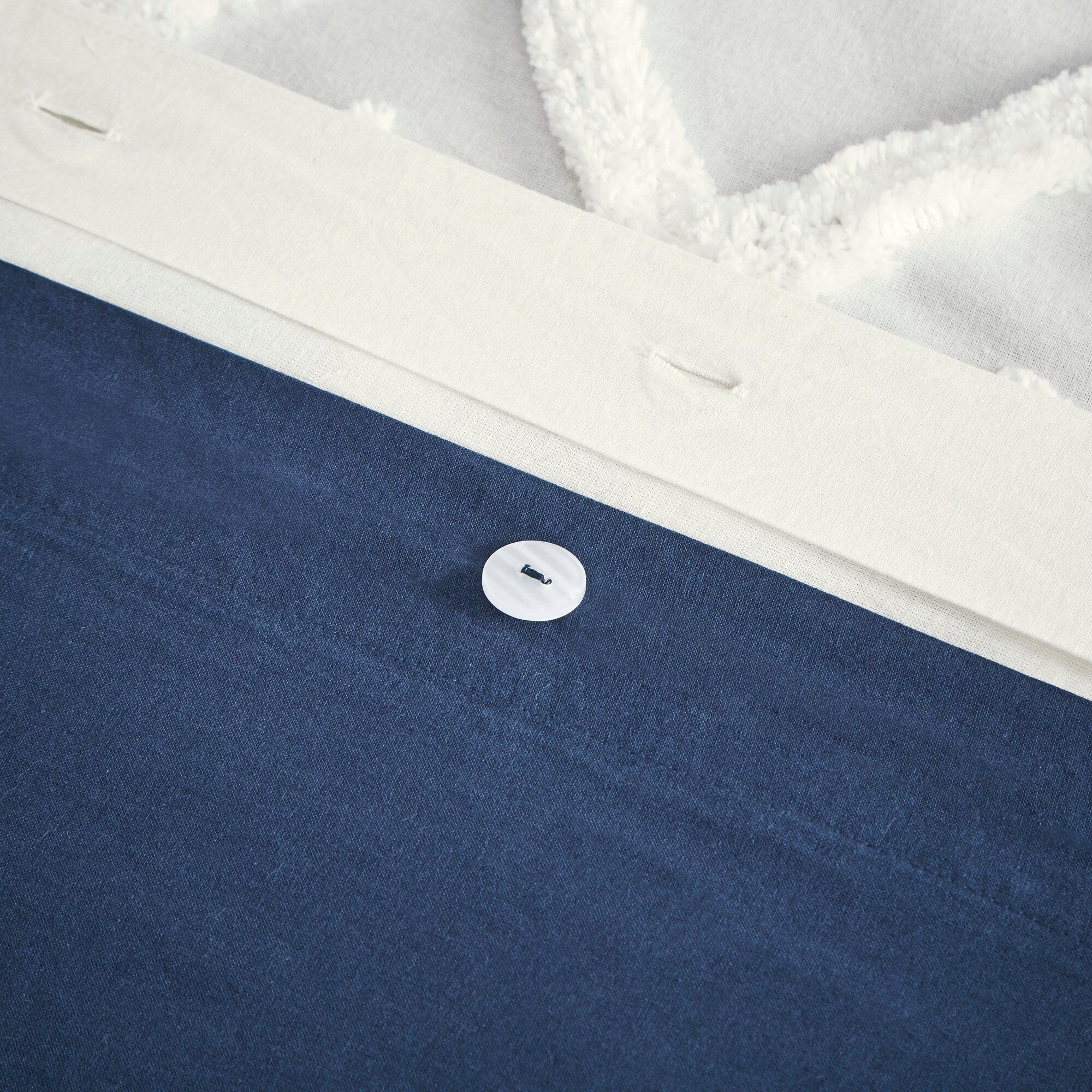 Parure de lit 3 pièces en coton avec capitonnage chenille INK+IVY Mila