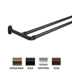 Tringle à rideau occultante double InStyleDesign de 0,62 po