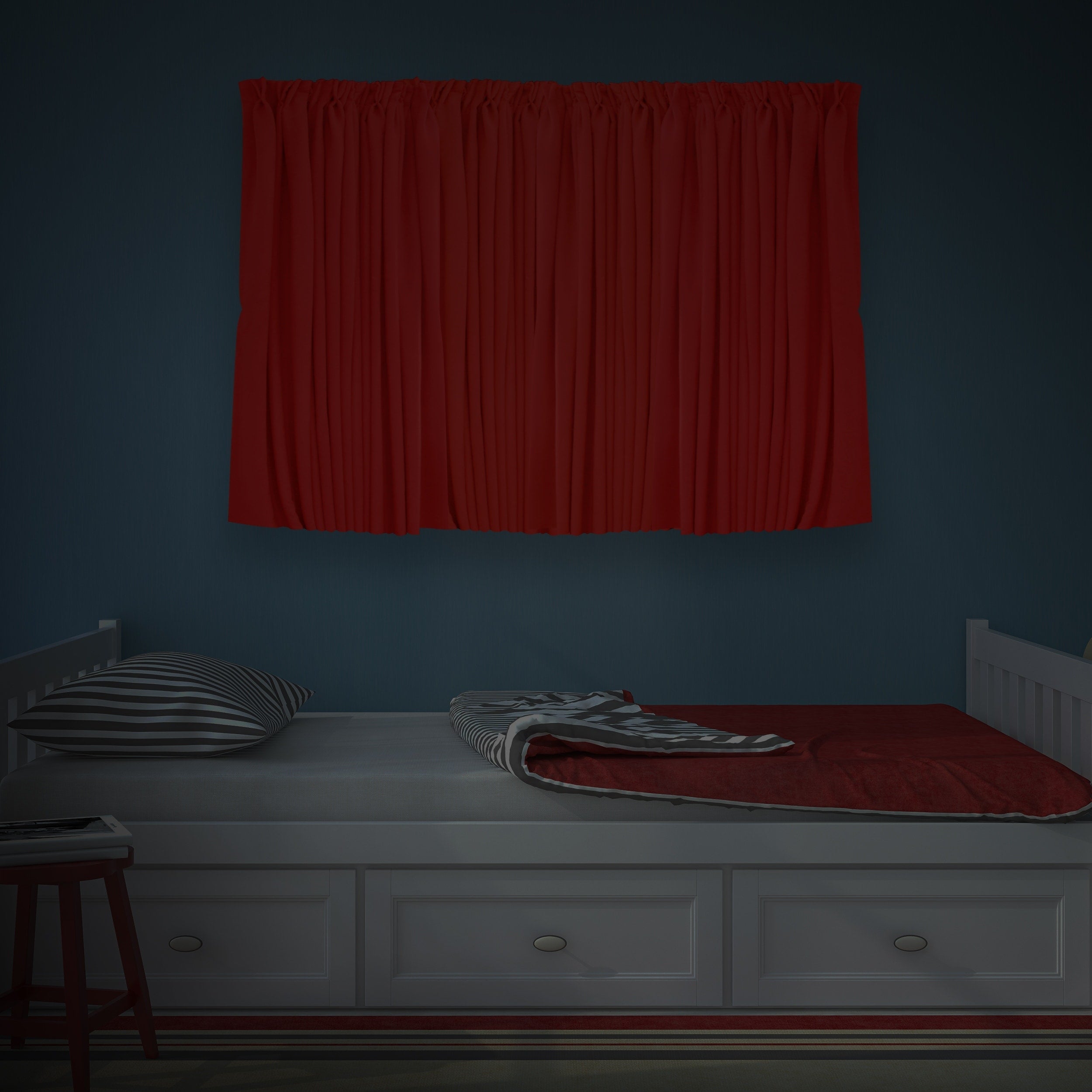 Tringle à rideau réglable en tube d'acier industriel InStyleDesign de 1 pouce