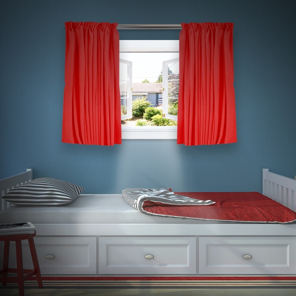 Tringle à rideau réglable en tube d'acier industriel InStyleDesign de 1 pouce