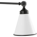 Applique murale industrielle à bras pivotant WINGBO avec abat-jour en métal, paquet de 2...