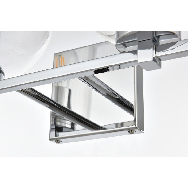 Applique de salle de bain Julian 1 lumière noire et transparente